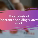 My analysis of Esperanza Spalding’s latest work